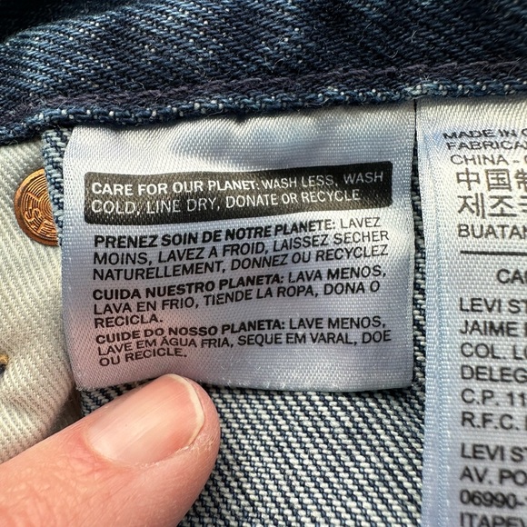 Levi’s Altered 511 Raw Hem Jeans W30 x L32 - Picture 12 of 14